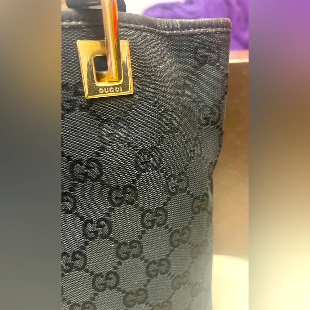 Gucci GG small Black Bucket Tote Bag